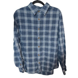 Woolrich Bluestone Plaid Button Down Shirt Men’s XL